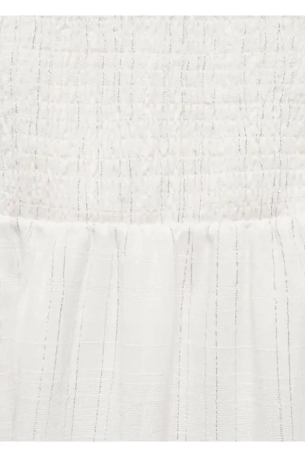 Long Dress with Lurex Fabric - 6