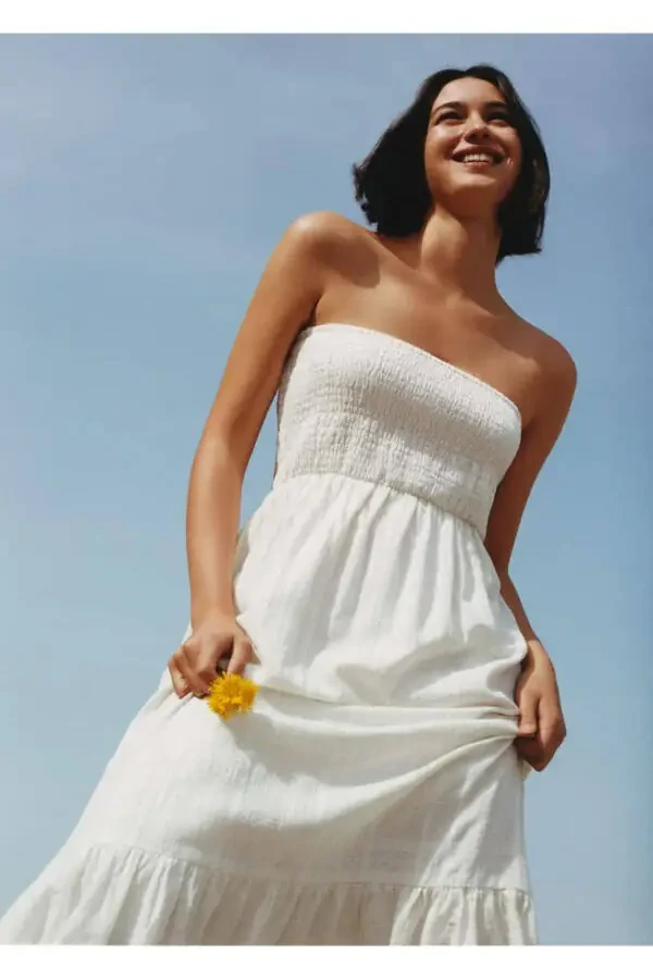 Long Dress with Lurex Fabric - 7