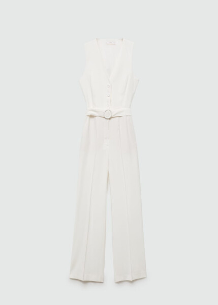 Long jumpsuit with a belt - 1