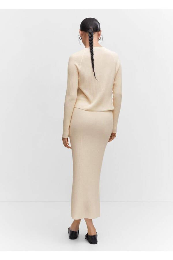 Long Knit Skirt - 4