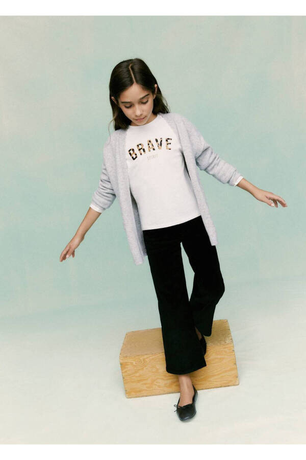 Long Knitted Cardigan - 3