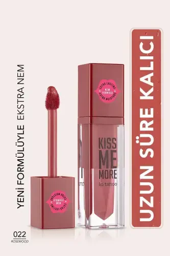 Long Lasting Matte Lipstick - Kiss Me More-022 Rosewood-8682536040891-022 ROSEWOOD - 1