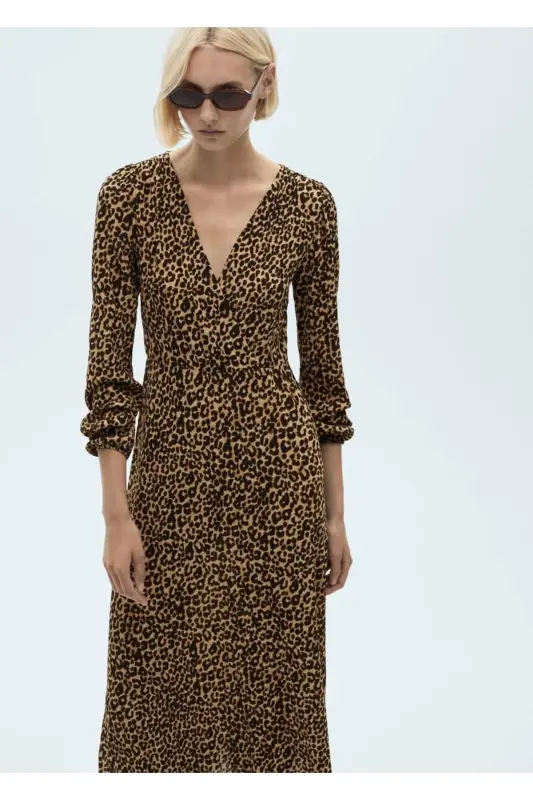Long leopard dress - 1