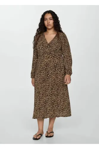 Long leopard dress - 8
