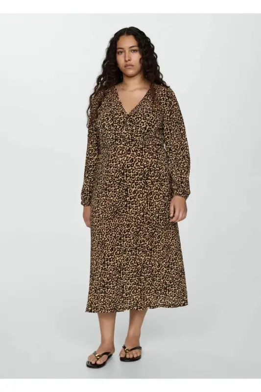Long leopard dress - 8