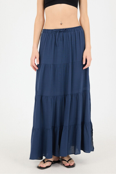 Long Skirt with Elastic Waist and Lining E16250-E10 - 2