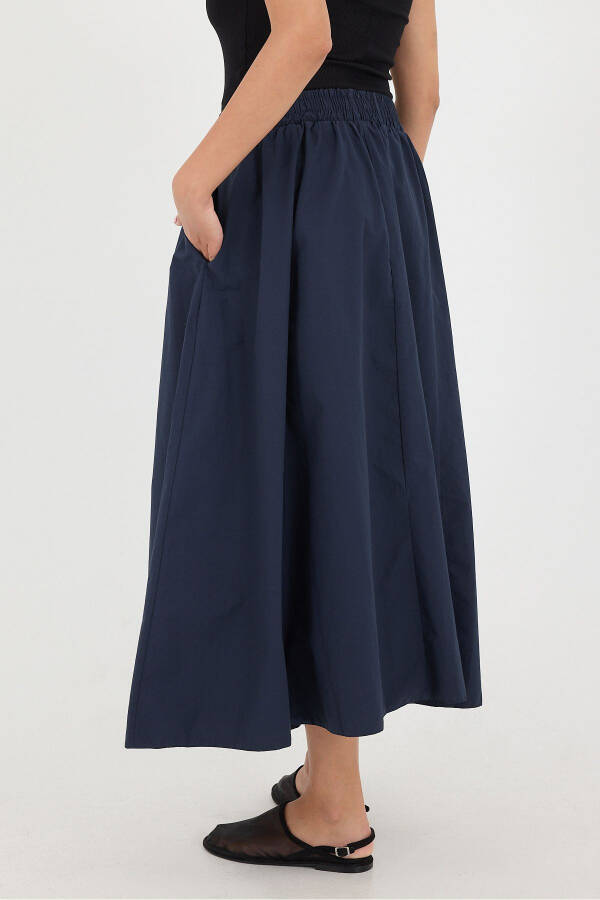 Long Skirt with Elastic Waist and Pockets E13751-L3 - 4