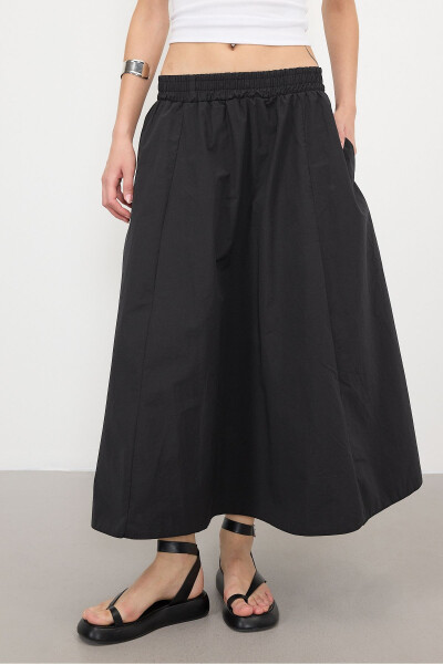 Long Skirt with Elastic Waist and Pockets E13751-L3 - 2