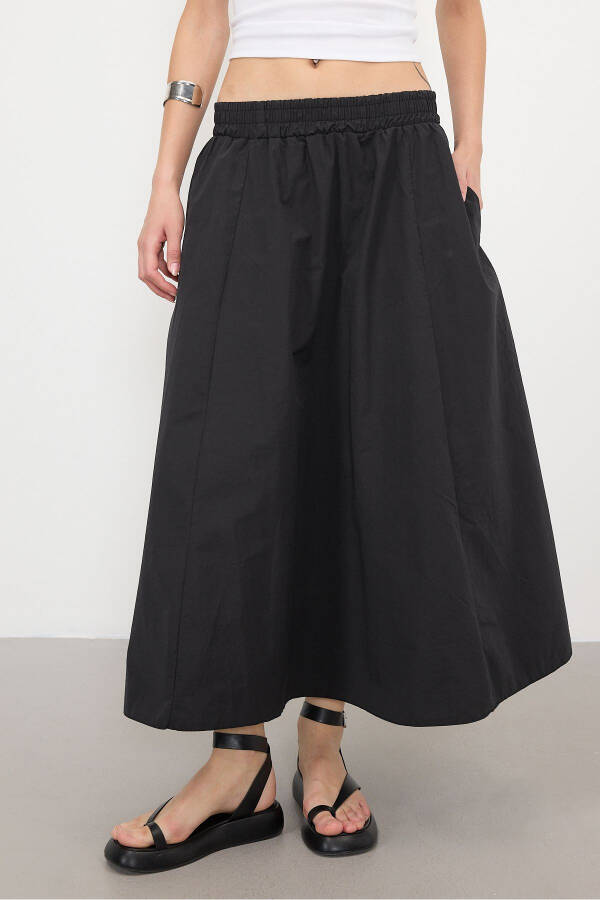 Long Skirt with Elastic Waist and Pockets E13751-L3 - 2