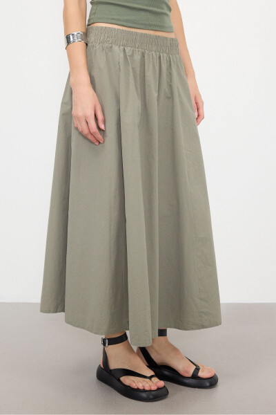 Long Skirt with Elastic Waist and Pockets E13751-L3 - 4