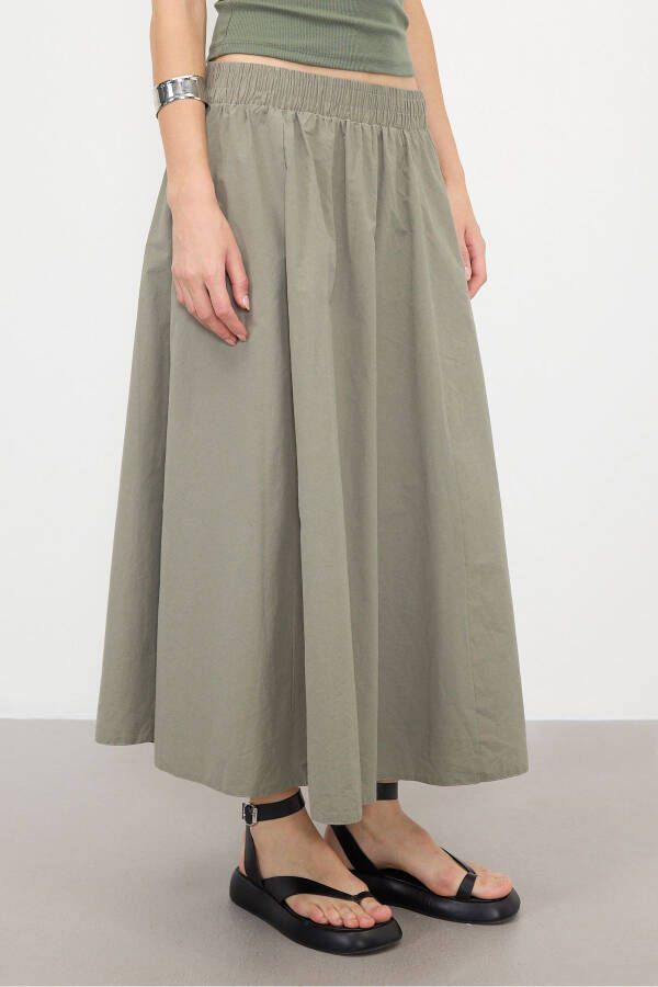 Long Skirt with Elastic Waist and Pockets E13751-L3 - 4