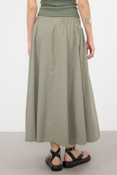 Long Skirt with Elastic Waist and Pockets E13751-L3 - 5
