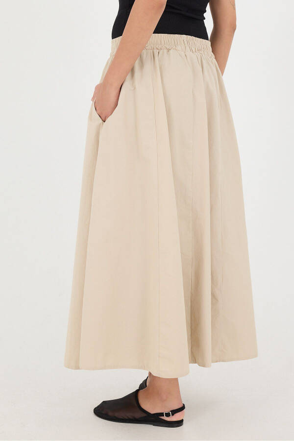 Long Skirt with Elastic Waist and Pockets E13751-L3 - 2