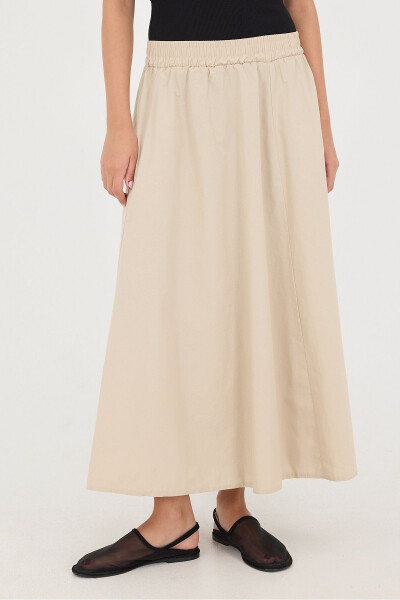Long Skirt with Elastic Waist and Pockets E13751-L3 - 6
