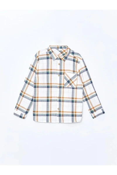 Long Sleeve Baby Boy Plaid Shirt - LC WAIKIKI