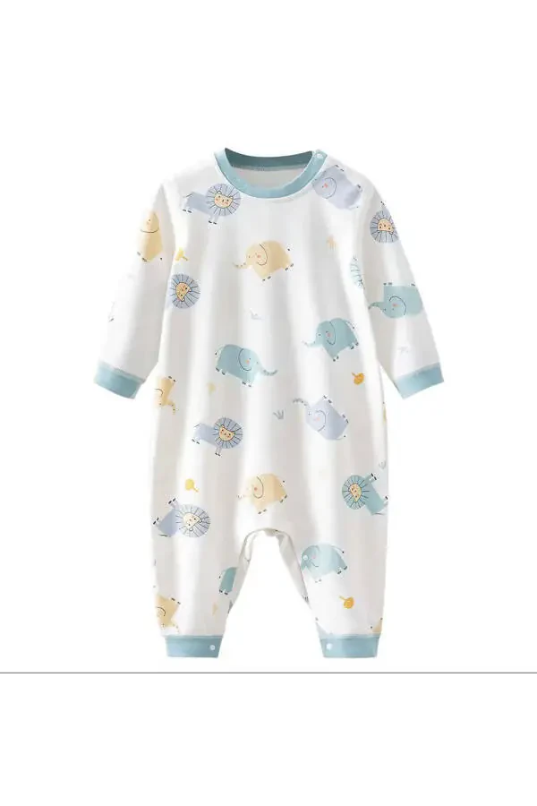 Long Sleeve Baby/Toddler Jumpsuit-Pajamas-Overall, 100% Organic Cotton, All Seasons, 3-4 Years - 1