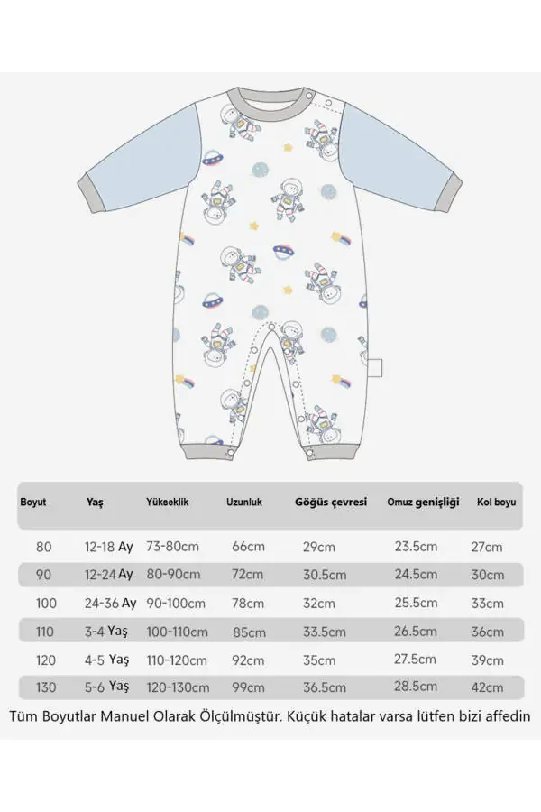 Long Sleeve Baby/Toddler Jumpsuit-Pajamas-Overall, 100% Organic Cotton, All Seasons, 3-4 Years - 8