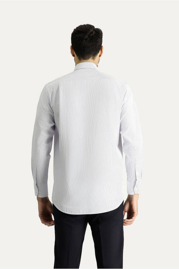 Long Sleeve Classic Striped Cotton Shirt - 9