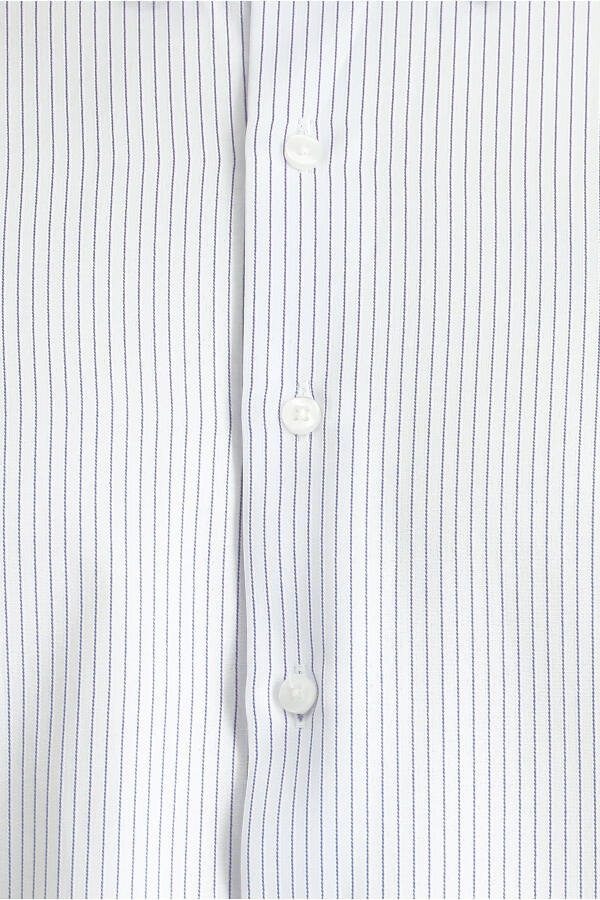 Long Sleeve Classic Striped Cotton Shirt - 10