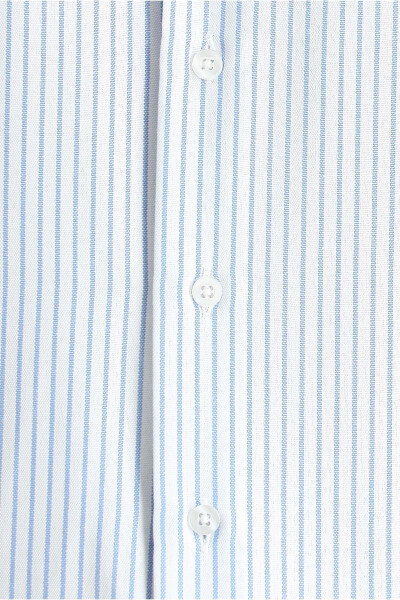 Long Sleeve Classic Striped Cotton Shirt - 16