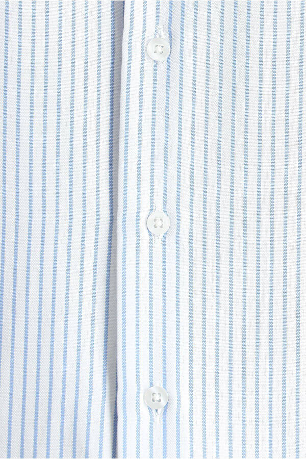 Long Sleeve Classic Striped Cotton Shirt - 16