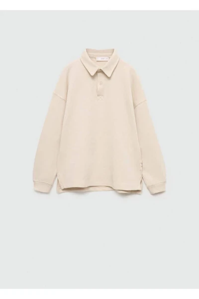 Long sleeve cotton polo shirt - 3