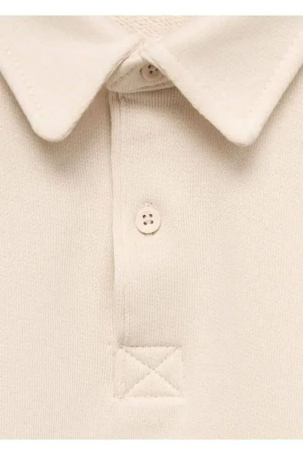 Long sleeve cotton polo shirt - 5