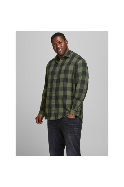 Long Sleeve Gingham Twill Shirt - 3