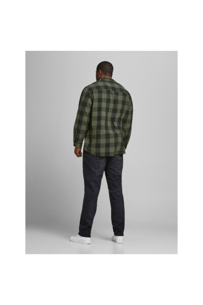 Long Sleeve Gingham Twill Shirt - 4