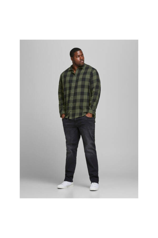 Long Sleeve Gingham Twill Shirt - 2
