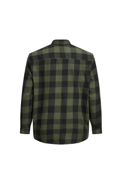 Long Sleeve Gingham Twill Shirt - 5