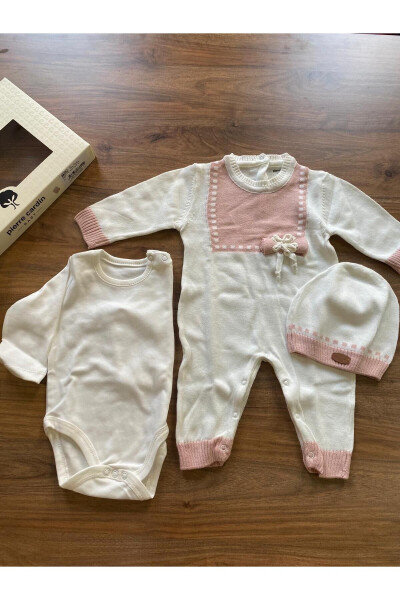 Long Sleeve Knitted Jumpsuit 3-Piece Set - PIERRE CARDIN (1)