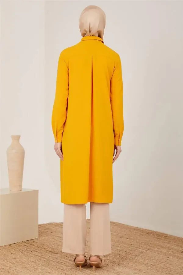 Long Sleeve Logo Tunic 21kh411 Honey Blonde - 6