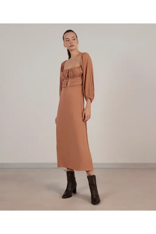 Long Sleeve Maxi Dress - YARGICI