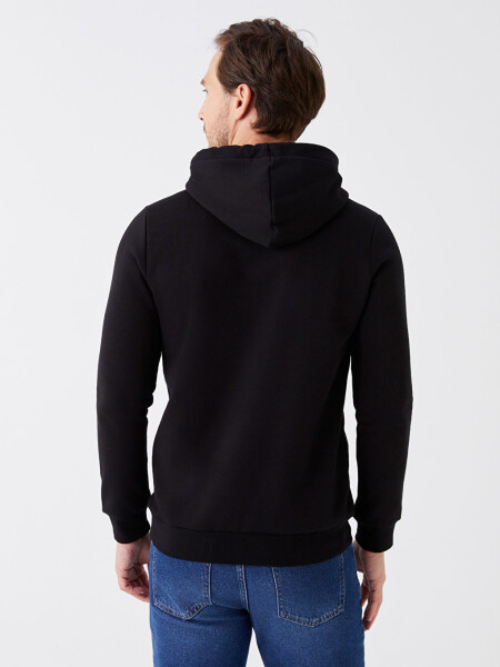 Long Sleeve Printed Men's Hoodie - 21