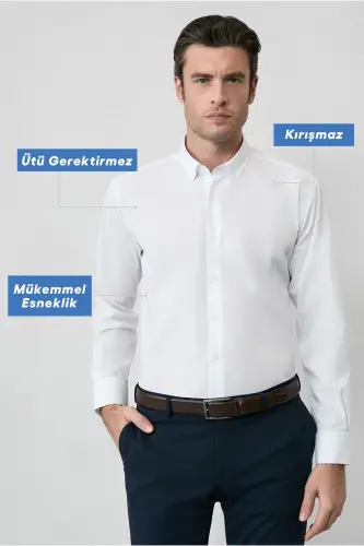 Long Sleeve Regular Fit Non Iron Cotton Shirt 