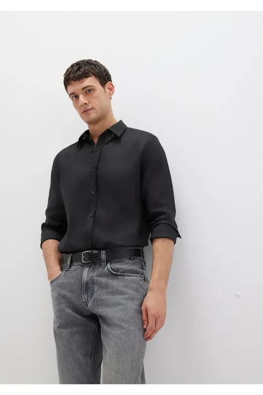 LONG SLEEVE SHIRT Black - 3