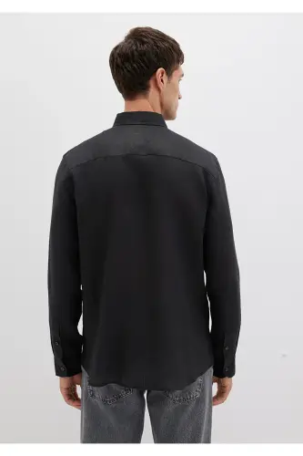 LONG SLEEVE SHIRT Black - 5