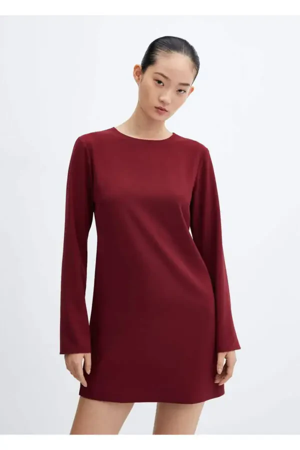 Long Sleeve Short Dress - 1