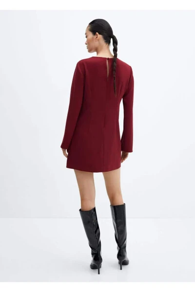 Long Sleeve Short Dress - 4