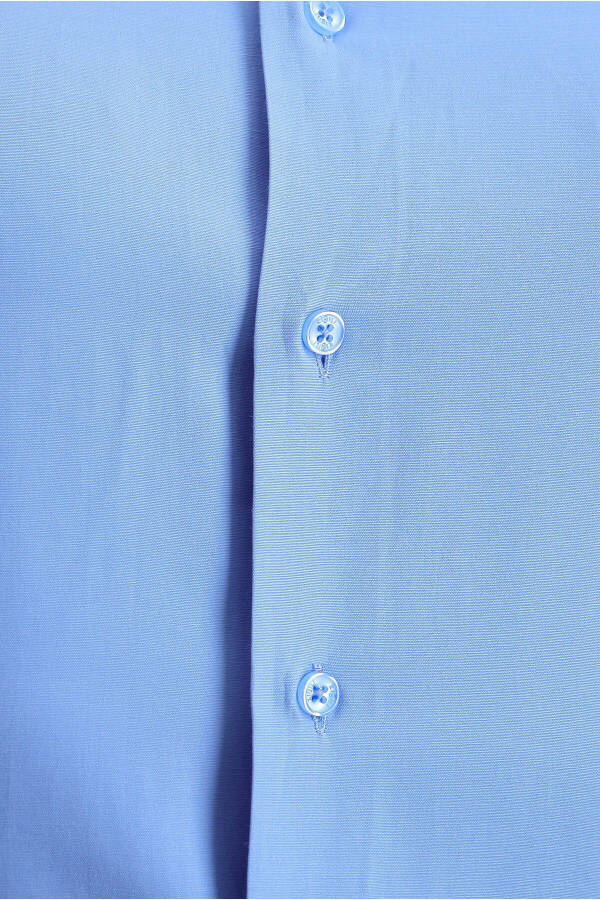 Long Sleeve Slim Fit Classic Cotton Shirt - 5