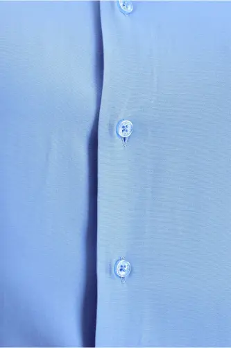 Long Sleeve Slim Fit Classic Cotton Shirt - 5