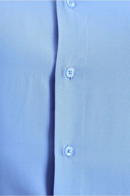 Long Sleeve Slim Fit Classic Cotton Shirt - 5