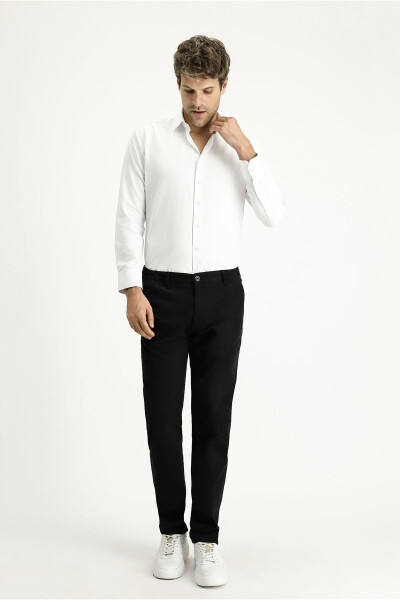 Long Sleeve Slim Fit Narrow Cut Classic Cotton Shirt - 7