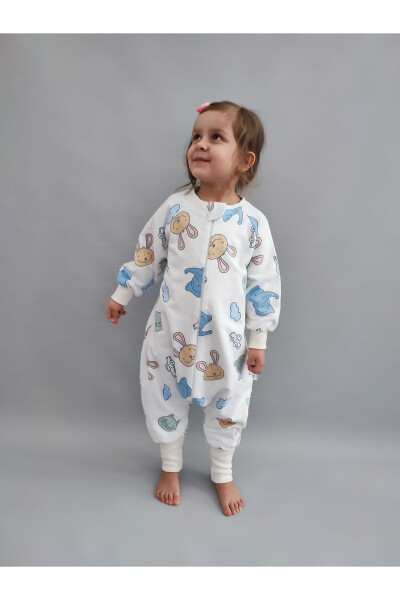 Long Sleeve Winter Baby Sleeping Bag 100% Cotton 20-24 Degrees 1 Tog Rabbit Patterned - 6