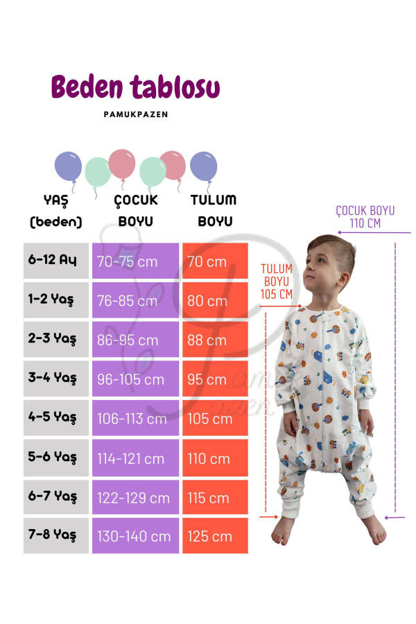 Long Sleeve Winter Baby Sleeping Bag 100% Cotton 20-24 Degrees 1 Tog Rabbit Patterned - 10