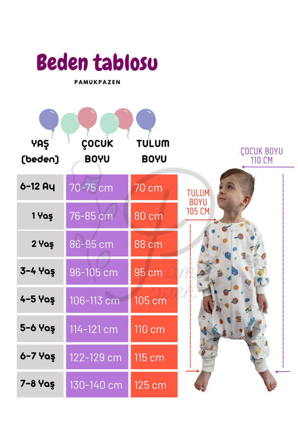 Long Sleeve Winter Baby Sleeping Bag 100% Cotton 20-24 Degrees 1 Tog Rabbit Patterned - 2