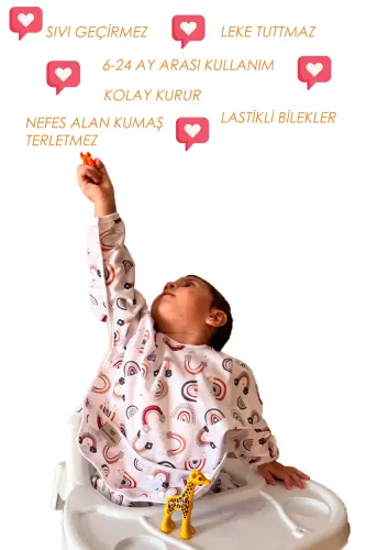 Long-Sleeved Baby Bib - 1