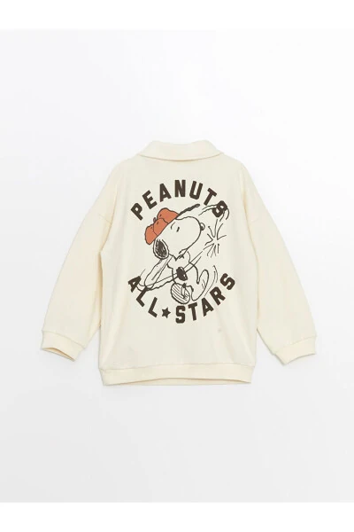 Long-sleeved baby boy sweatshirt with Snoopy print - 3