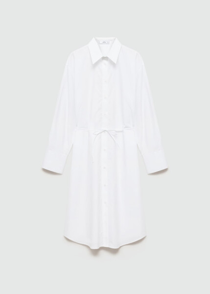 Long-sleeved, detailed white shirt - 1